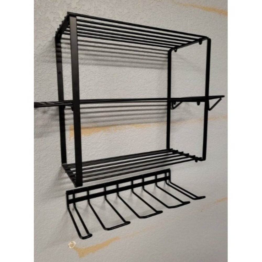 Power Tool Organizer, 4 Layers Heavy Duty Drill Holder Wall Mount, Metal